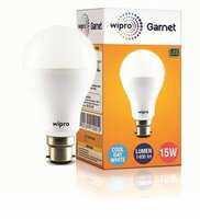 Wipro Garnet 15W LED Bulb, Cool Day White (6500K) B22 Base [location specific]
