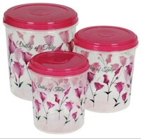Home One Star Plastic Container 1+ 2+ 4 L (Set of 3)