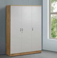DeckUp Plank Uniti 3-Door Engineered Wood Wardrobe