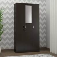 DeckUp Cove 3 Door Engineered Wood Wardrobe with Mirror