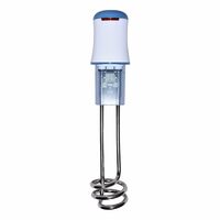  Havells Plastic Hb10 1000 watts Immersion Heater|Isi Mark Heavy Duty 3 Pin Moulded Plug,Touch Protection Cover|Waterproof,Heating Indicator,Nickel Plating,Warranty: 2 Year Comprehensive|(White Blue) 