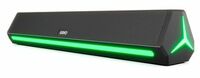 GOVO GoSurround 300 | 25W Bluetooth Sound bar, 2000 mAh Battery, 2.0 Channel with 52mm Drivers, Multicolor LED Lights with TWS, AUX, Bluetooth and USB (Platinum Black)