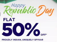 Spykar Republic Day sale - Upto 70% off & Flat 50% off + Extra 15% off