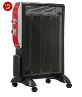 Havells Room Heater 1500W Pacifio Mica | Black & Rose Gold