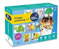 Fevicreate Finger Painting Kit | 18 Activities with Printed Templates & 5 Vibrant Non-Toxic Colours | Foster Creativity, Motor Skills, Colour and Shape Recognition | By Fevicol | For Kids Age 3+ years