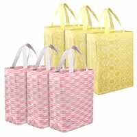 Heart Home Shopping Handbag | Grocery Handbag | Shopping Bag | Grocery Shopping Bag | Reusable Shopping Bags | Vegetable Bag | Carry Bag | Pack of 6 | Multicolor