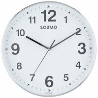 Amazon Brand - Solimo Office Round Analog Wall Clock | 12 Inch | White