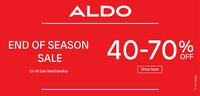 Aldo End of Season Sale - 40-70% off on Shoes, Bags & more