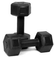 FitBox Sports 4kg Exlusive Octa PVC Fixed Dumbbells (2kg x 2) Black