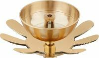 Amazon Brand - Solimo Brass Diya with Single Petals