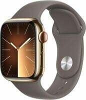 Apple Watch Series 9 [GPS + Cellular 41mm] Smartwatch with Gold Stainless Steel Case