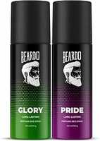 Beardo Glory & Pride Perfume Body Spray (Set of 2) Get compliments with Long lasting Fougere, Aromatic Deodorant Brand | Gift For Brother | Gift For Friends