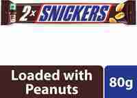 Snickers Duos Peanut Chocolate Bars 80g - Flipkart Minutes