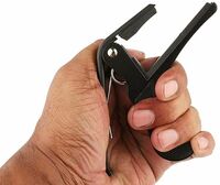 Juârez JRZ250 One Handed Trigger Guitar Metal Capo Quick Change for Ukulele, Electric and Acoustic Guitars, Grey