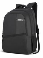 American Tourister Valex 28 Ltrs Large Laptop Backpack with Bottle Pocket and Front Organizer- Black