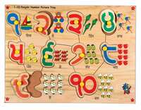 Skillofun Punjabi Number Picture Tray, Multi Color,for Kid