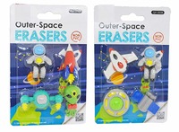 Crackles Cutest Global Astronaut Outer Space Solar Pattern Erasers - Set of 2 for Birthday Gifts for Kids (Total Eight Erasers) for Birthday Return Gifts