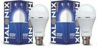 Halonix Rechargeable Emergency Inverter Led Bulb B22 9-Watt - White Pack Of 2(B22D)