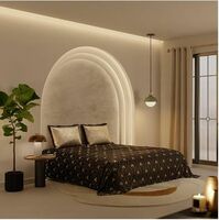 Stoa Paris Bedsheets for King Size Bed, Ultra Satin Bedding Set, 300 TC Luxury Bedsheet with 2 Pillow Covers, Ideal for Festive Gifting & Home Makeover, Lumiere Collection - Black, Golden