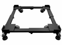 Lifelong Washing Machine Stand- Adjustable Metal Trolley with Wheels for Home with 4 Anti Vibration Rubber Grips- Stands upto 160 Kg Weight, Also Suitable for Dishwasher, Air Cooler (LLHARS01, Black)