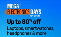 Mega Electronics Days | Up To 80% Off Laptops, Smartwatches, Headphones & More