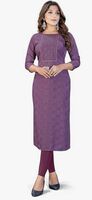 NeedleTale Women's Viscose Rayon Kurti Collection Straight Long Kurti for Women