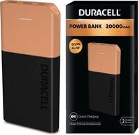 DURACELL 20000 mAh 22.5 W Power Bank (Multicolor, Lithium-ion, Fast Charging for Mobile)