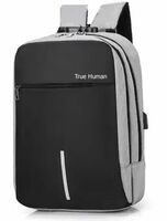 True Human Anti-Theft with Combination Lock, USB Charging Port, Travel Bag, Laptop Bag Waterproof Backpack  (Black, 32 L)