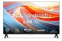 TCL 79.97 cm (32 inches) Metallic Bezel-Less HD Ready Smart Android LED TV 32L4B (Black)