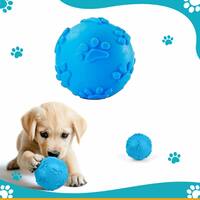 Petbabas Play Ball for Dogs and Pets - Durable Natural Rubber Squeaky Ball Dog Toy