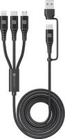 Portronics Type C 2 A 1.5 m Konnect J9 3-in-1 (Type C + 8Pin + Micro USB)  