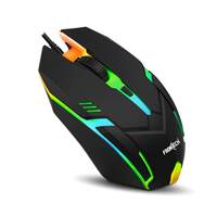 Wired USB Optical Mouse 3 Button Mouse RGB Light 1500 DPI Scroll Wheel