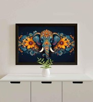 Blue Ganesha Wall Painting