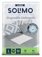 Amazon Brand - Solimo Classic Underpads Large (L) Size, 10 Count| 90 X 60 cm|Unisex, High Absorbency, Super Soft