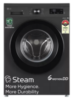 LG 7 kg 5 Star,  Steam, Fully Automatic Front Load Washing Machine with In-built Heater Black,  (FHB1207Z2M)