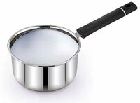 Klassi Kichen Sauce Pan ( 16cm) Silver Milk Pan 16 cm diameter 1 L capacity  (Stainless Steel, Induction Bottom)