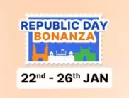 Flipkart Republic Day Bonanza : Upto 80% off + 10% off using HDFC cards