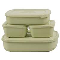 ASIAN Plastowares Utility Star Storage Containers Set of 4, (500 Ml x 2, 800 Ml, 1800 ml)