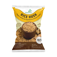 Divine Tree Organic Rice Husk for Plants - Natural Potting Mix Ingredient for All Kinds of Plants - Best Improves Soil Structure, Enhances Water Retention and Increases Soil Fertility (450gm)