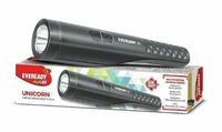 Eveready Unicorn DL90 | Led Torch Cum Emergency Sidelight | 1W Torch & 2W Sidelight | 4 Lighting Modes | Micro-USB Fast Charging | Powered by Li-Ion Battery | Durable ABS Plastic Body | Grey & Yellow