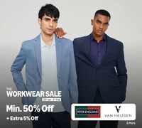 The Workwear Sale - Min 50% off + Extra up to 10% off + 10% off with ICICI Cards