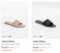Tokyo talkies women footwear 89%off starting from 191
