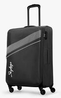 Skybags Trick Polyester Softsided 69 Cm Cabin Stylish Luggage Trolley with 4 Spinner Wheels | Black Trolley Bag - Unisex