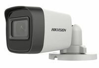 HIKVISION 5 MP Outdoor Bullet CCTV Ethernet Camera with inbuilt Audio Mic IP67 DS-2CE16H0T-ITPFS + BNC/DC, 1080p White