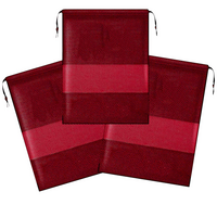 GREYTEN Shoe Bag, Shoe Bag for Travel, Pack of 3 Shoe Cover for Travelling Packing with Clear Window, Dustproof Drawstring Travel Shoe Storage Bags Travel for Men & Women (Maroon, Pack of 3)