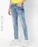 THE INDIAN GARAGE CO Men Heavily Washed Slim Fit Jeans