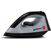  DIGISMART Lancer Light Weight Non-Stick Soleplate Electric Dry Iron for clothes Shock resistant ABS body with Ergonomic Handle Dry Iron Come with 1 Year warranty (1150, Watts) 