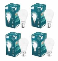 PHILIPS Motion Sensor B22 LED Bulb | Motion Sensor Light for Home | Motion Sensor LED Bulb | Crystal White, Pack of 4 (929003546413pk4)