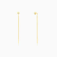 Golden Delicate Bling Sui Dhaga Earrings @799