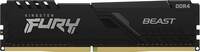Kingston Fury Beast 16GB 3200MHz DDR4 CL16 Desktop Memory Single Stick KF432C16BB/16, Black